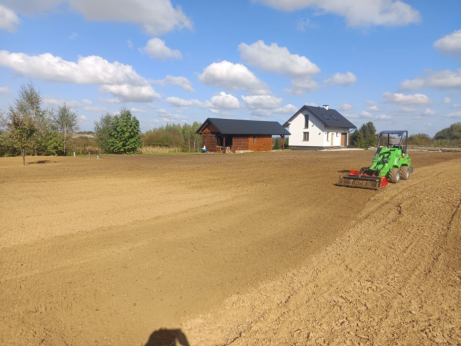 Usługi glebogryzarką , niwelacja terenu