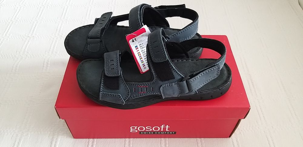 Nowe skórzane sandałki sandały męskie chłopięce GOSOFT rozmiar 41