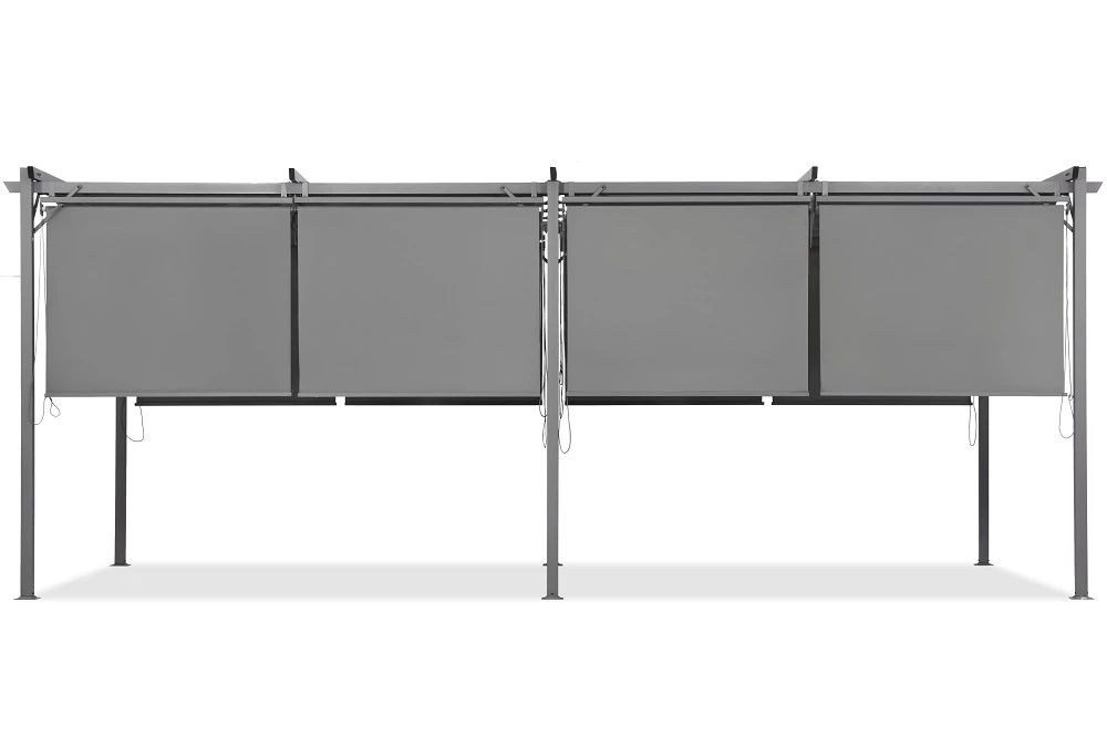 Pergola tarasowa z roletami 3 x 6m