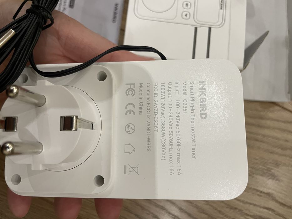 Розумний терморегулятор розетка INKBIRD C236T