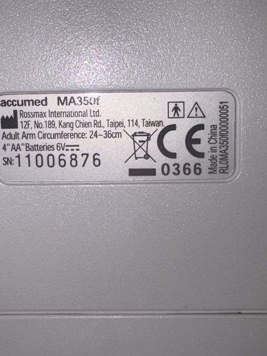 Rossmax Accumed aparat do mierzenia ciśnienia
