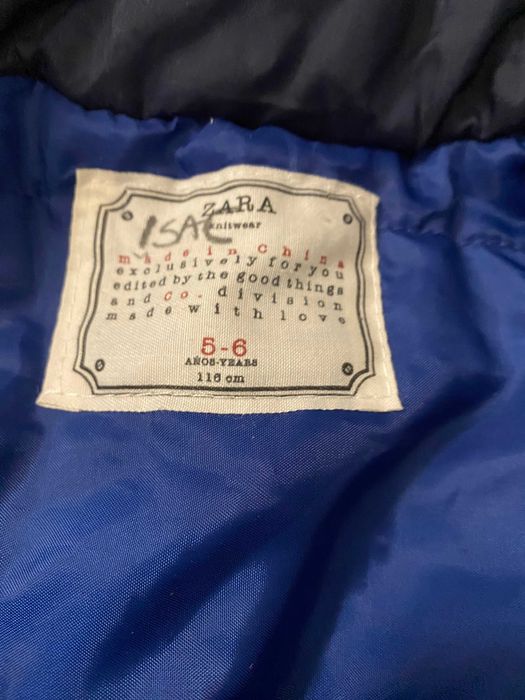 Куртка Zara 5-6 р ( 110 см)