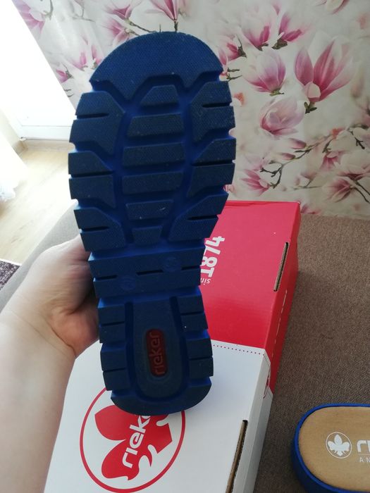 Rieker klapki na platformie r 36 NOWE