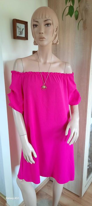 Sukienka fuksja hiszpanka