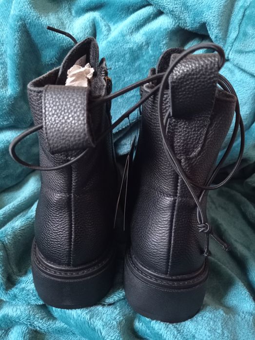 Buty botki sznurowane Cholewiński skóra naturalna 40