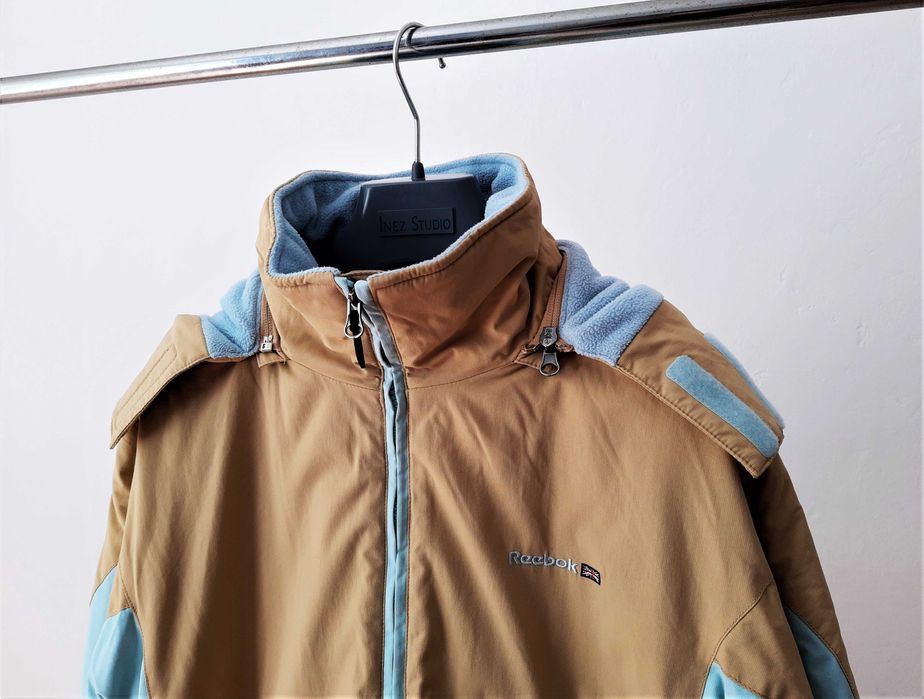 Reebok Kurtka Damska Beżowa Błękitna Brązowa Niebieska Zimowa Sportowa