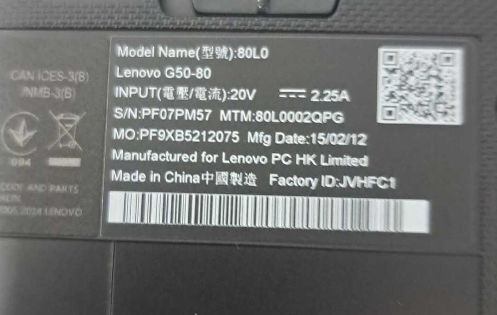 Portátil Lenovo G50-80 excelente estado como novo sem uso
