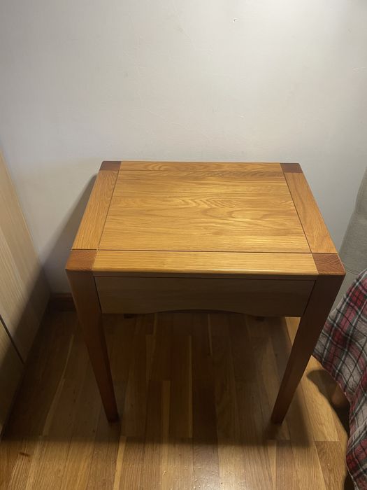 Mesa cabeceira madeira carvalho Zara Home como Nova