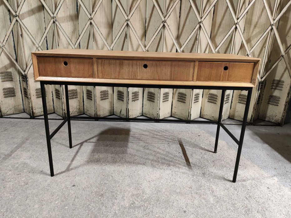 Aparador De Madeira De Freixo Glai Black&natural - Sklum