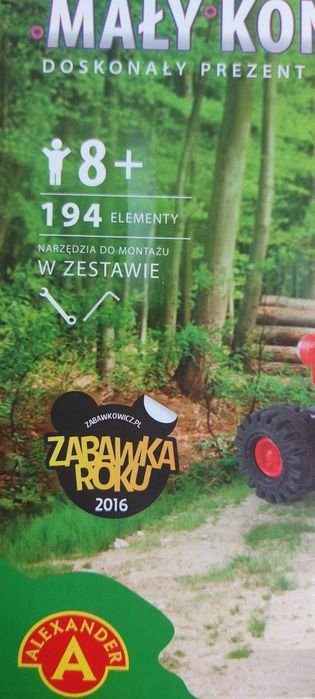 Mały konstruktor Forest Maszyny budowlane Aleksander 194 elementy