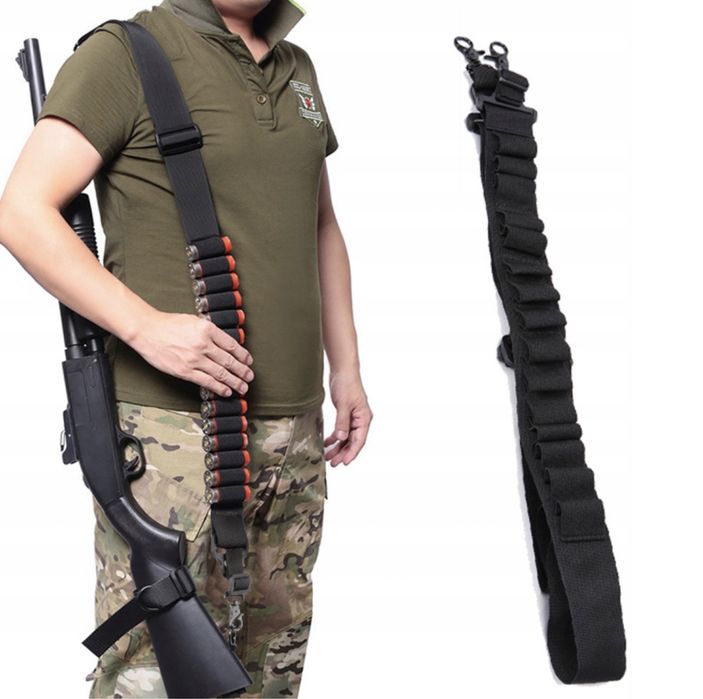 Pas nośny strzelby shotgun dwupunktowy na amunicję magazynek kolory
