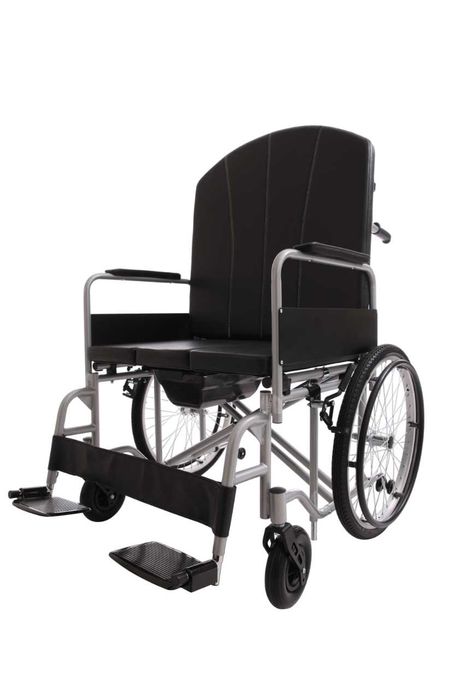 Інвалідна коляска з туалетом особливо широка посилена MED1-KY607-70