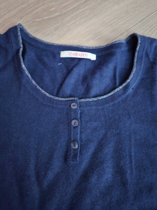 Granatowy sweterek Camaieu roz. S