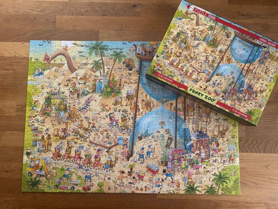 Puzzle 1000 elementów. Funky ZOO, Pustynne ZOO. Heye.