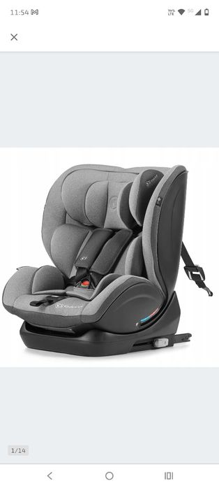 Kinderkraft Myway fotelik samochodowy ISOFIX 0-36 kg szary