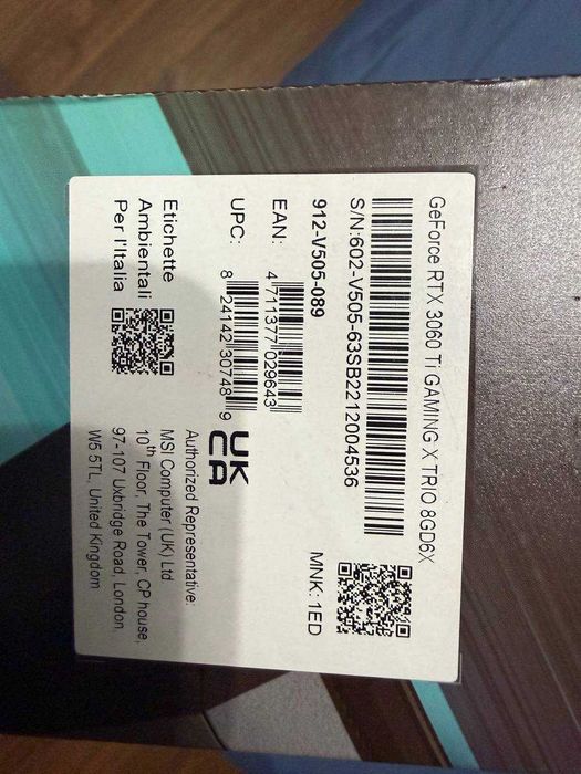 MSI GeForce RTX 3060 Ti Gaming X Trio 8GB