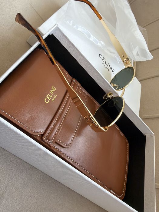 Okulary celine premium logowane + etui + pudełko