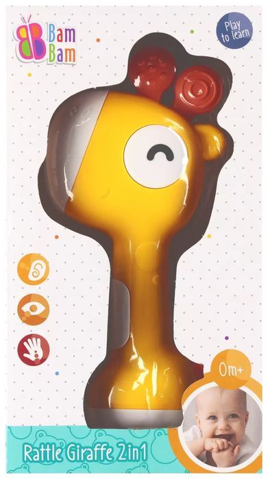 Grzechotka Żyrafa 2W1 Bam Bam 570578. Bam Bam