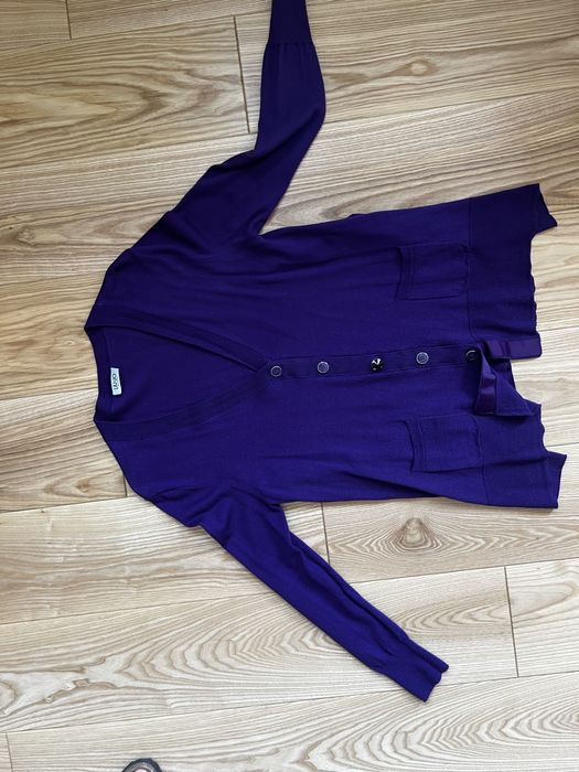 Fioletowy sweter kardigan firmy Liu Jo
