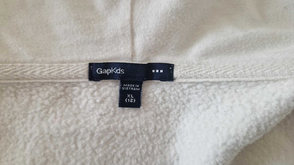 Casaco com Capucho Gap Kids XL - 12 anos branco