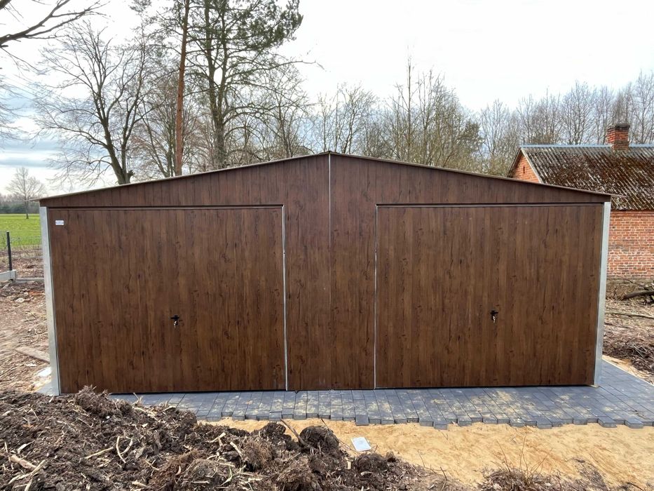 Garaż blaszany 6x6 Złoty Dąb