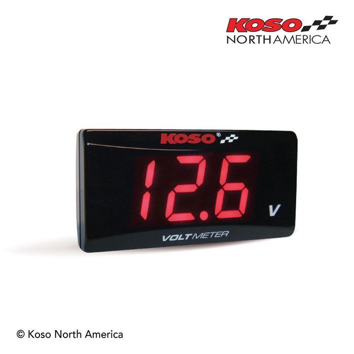 voltímetro koso super slim vermelho