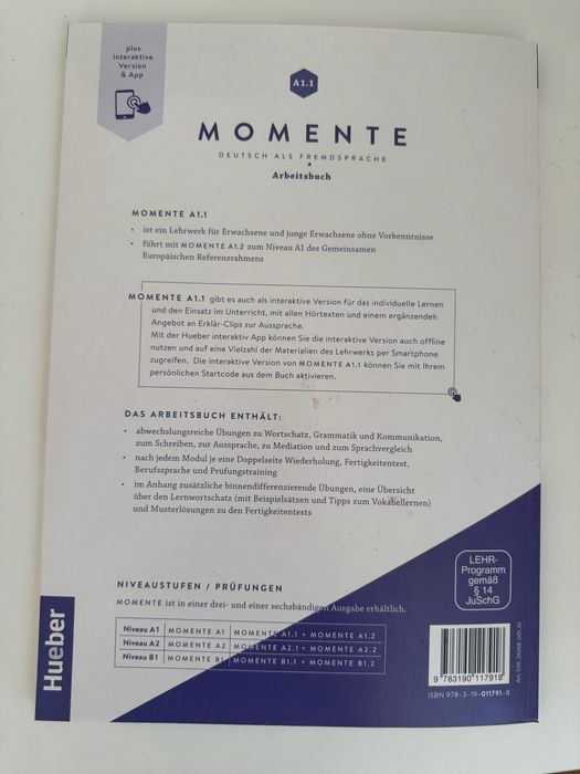 Momente A1.1. Arbeitsbuch Deutsch підручник зошит з німецької DaF