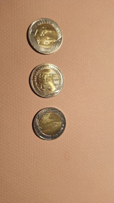 5 zł Zamek w Mosznej + Mariacki + Frombork MENNICZE