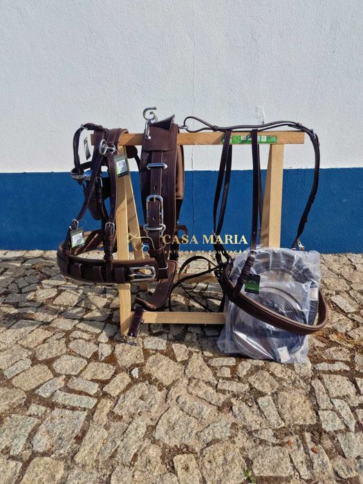 Arreios de Atrelagem Luxe IDEAL EQUESTRIAN - NOVOS