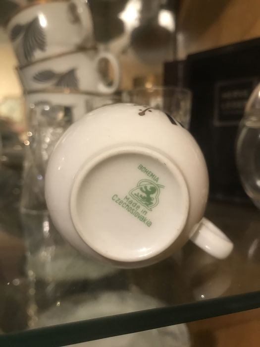 Кавовий сервіз на 5 персон. Виробництво «Богемія» (Чехословакія)