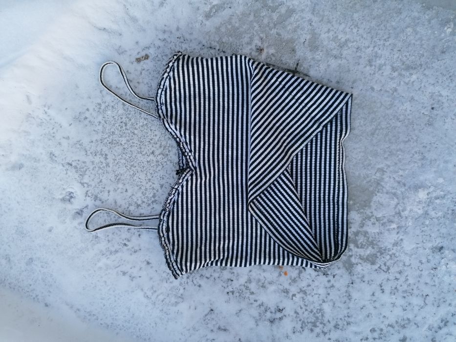 Zara bluzka w paski top prążki S