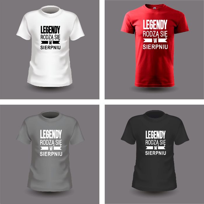 Koszulka t-shirt Legendy rodzą się w Lipcu idealny prezent urodziny M
