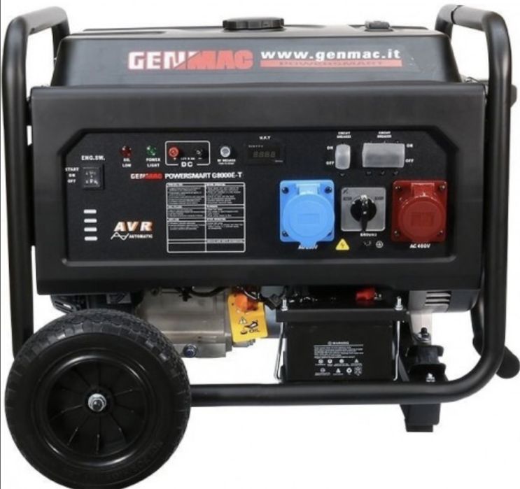 Генератор Genmac Італійський на 8.5 кВт G8000E-T (бензин)