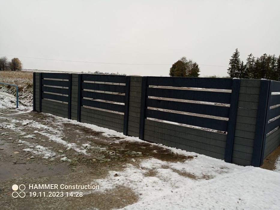 Płoty betonowe ,nowość dwustronne ,podmurówki