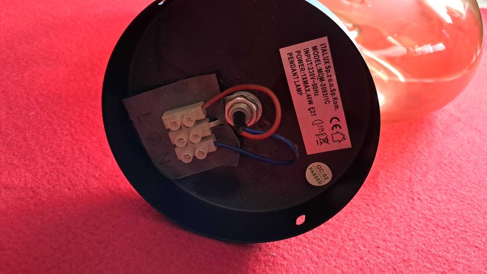 Lampa Italux Kula UFO MDM-2093/1C 40W E27