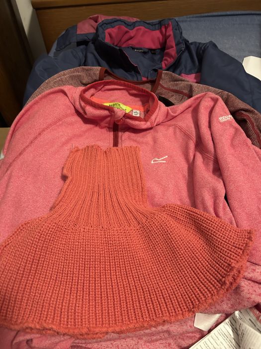 kurtka narciarska, bielizna termiczna bluza 158/164