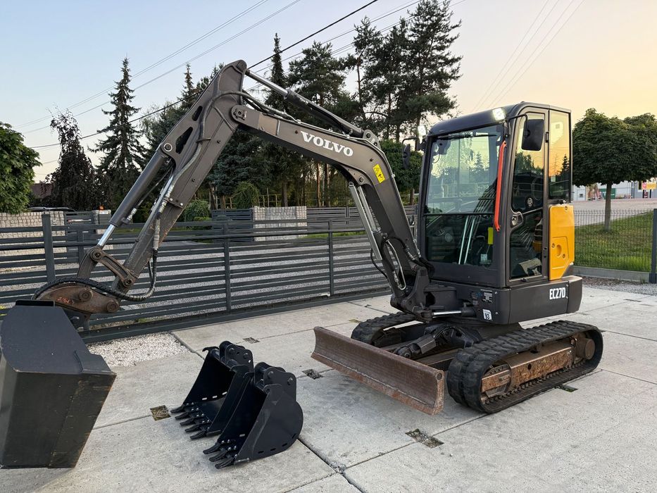 Volvo EC27D  2022 rok 1250 mth 3 łyżki minikoparka koparka Kubota JCB Yanmar cat