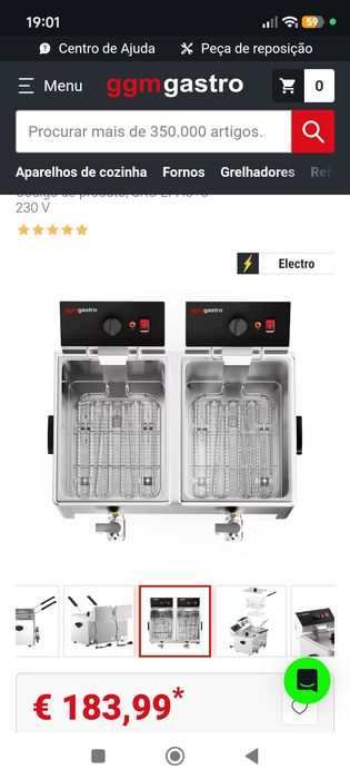 Eletric Double Fryer EFH8+8 GGM Gastro ( Fritadeira Elétrica Profissional)