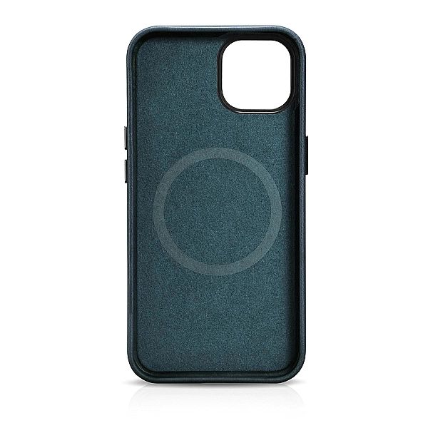 iCarer Oil Wax Premium Leather Case skórzane etui iPhone 14 Plus magne