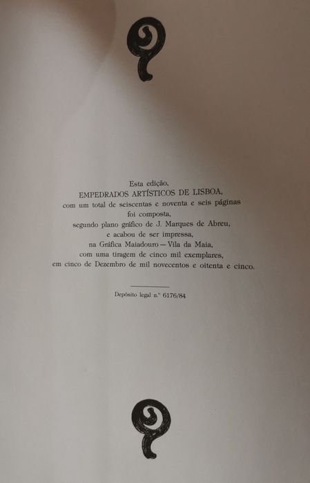Livro empredrados artisticos de lisboa