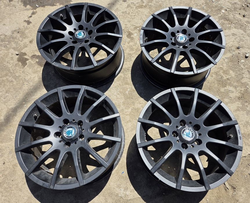 ALufelgi 17 5x112 Czarne Skoda VW Seat Audi A3 Golf Octavia Caddy Leon Touran