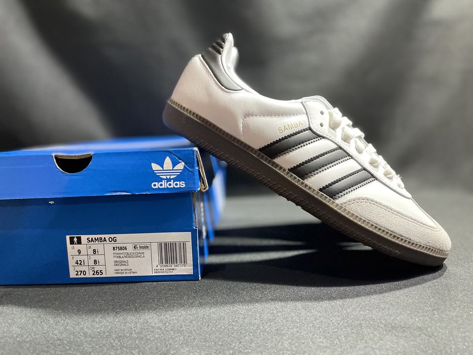 Кросівки Adidas Samba OG білі оригинал кроссовки