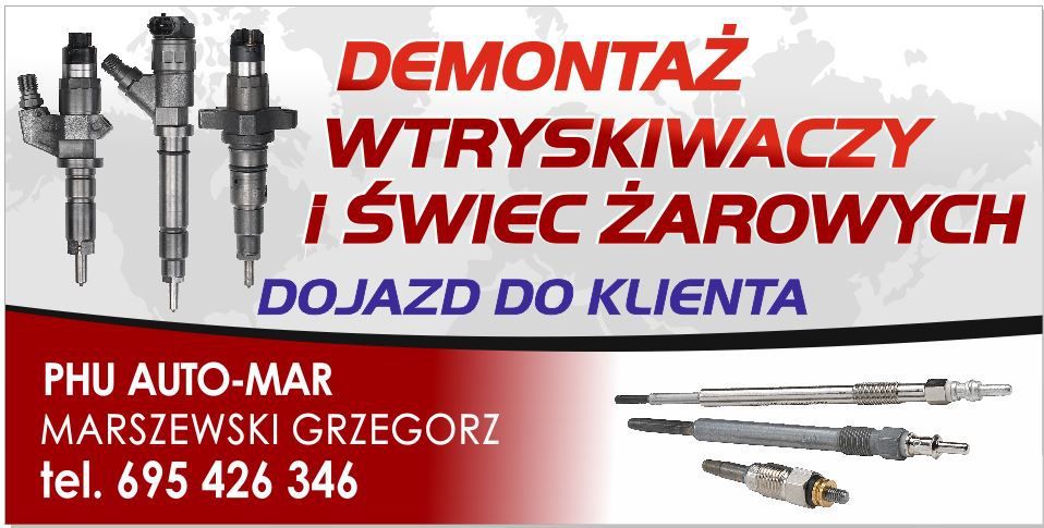 Wyciąganie demontaż zapieczonych urwanych wtryskiwaczy wtrysków świec