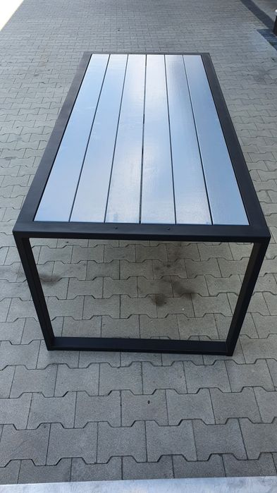 Stół tarasawy ogrodowy duży stabilny 200x100x77