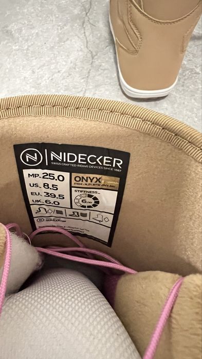 Nidecker Onyx Boa Snowboard Boots T 39.5
