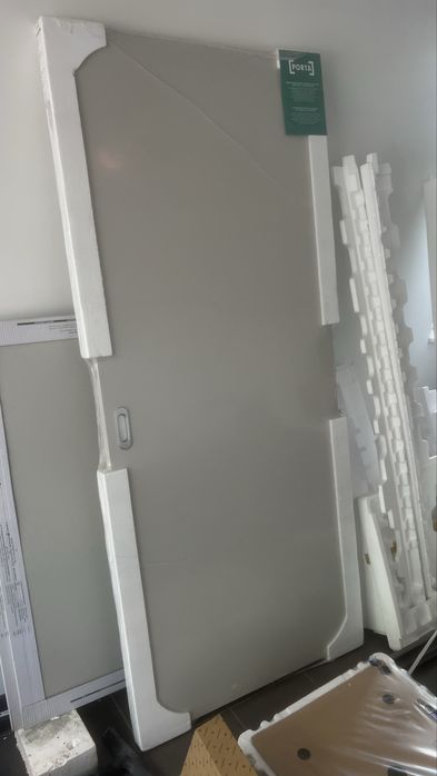 Drzwi przesuwne Porta 80 cm + system, kaszmir, plaster miodu NOWE FOLIA
