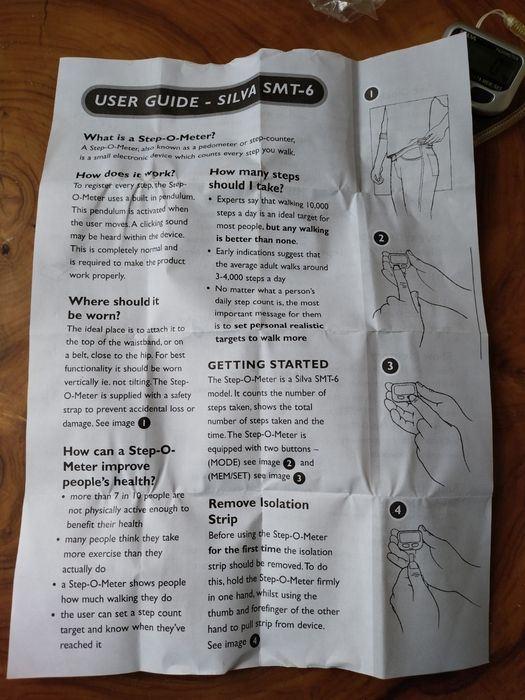 Шагометр Silva SMT-6, шагомер, шагометр