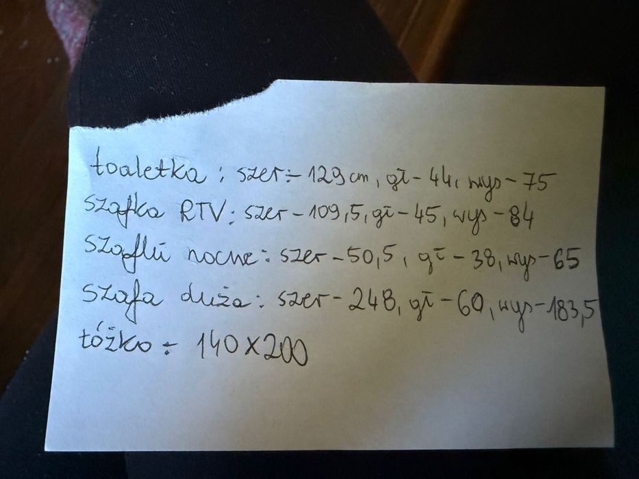 Zestaw mebli ludwik ludwikowskich dąb szafa toaletka łóżko