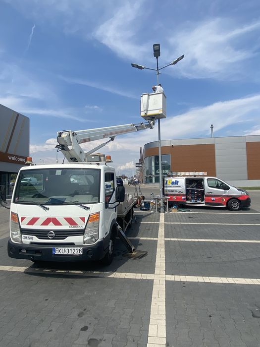 Podnośnik koszowy na busie wynajem