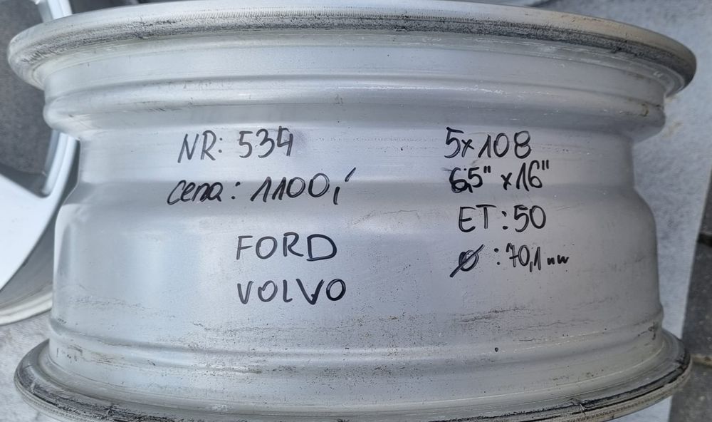 Alufelgi 16" 5x108 FORD Volvo